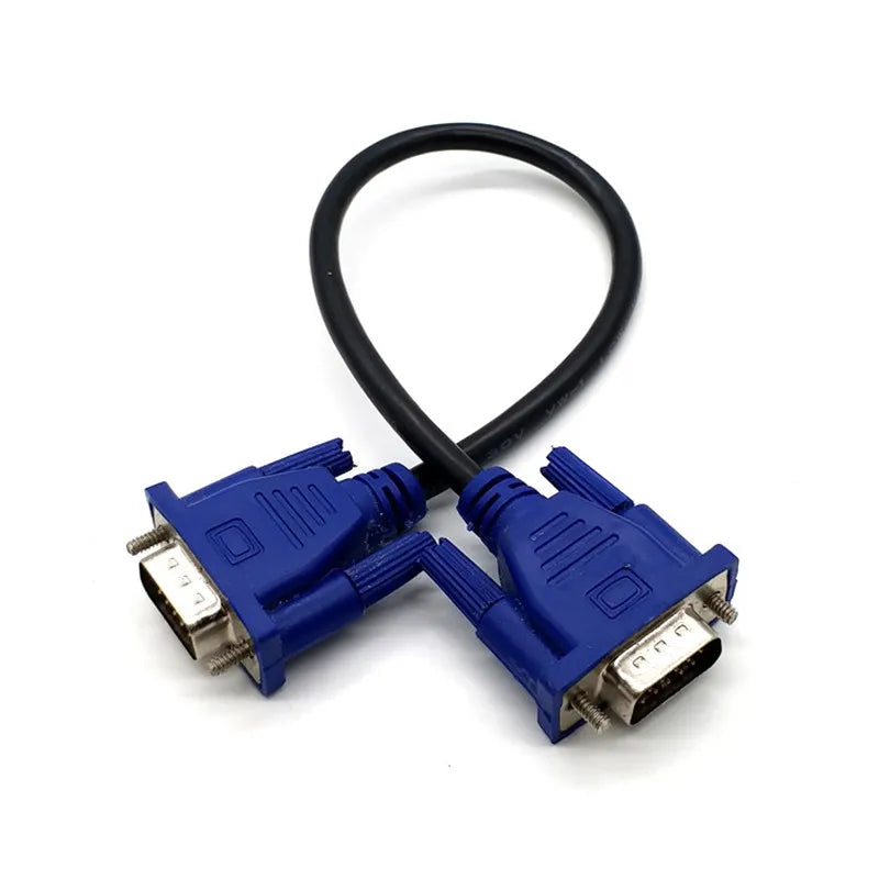 0.3m/0.5m/1.5m Cable Vga 15 Pin Male To Male VGA Cables Cord Wire Line Copper for PC Computer Monitor Projector Connecting Quake