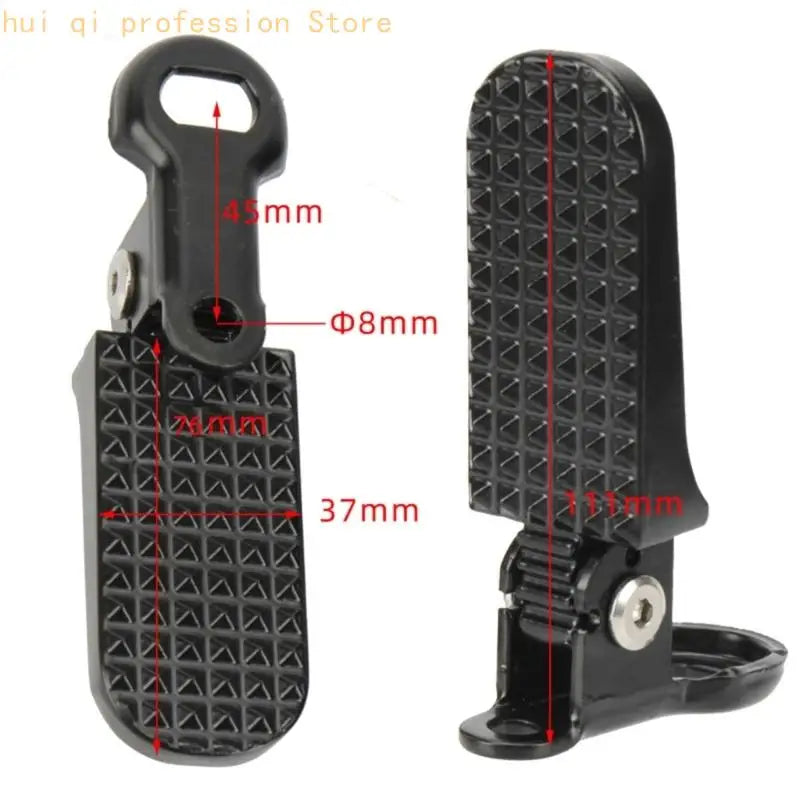 Motorcycle Foot Peg Replacement Pair with Hinged Anti Slip Grip H8WE Quake