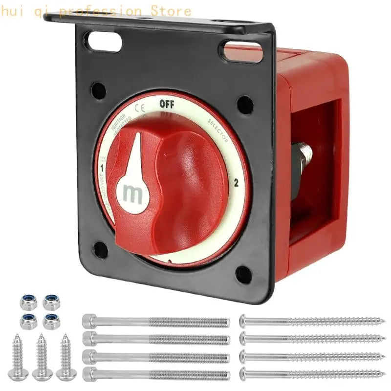 Manual Battery Disconnect Control 12-48v 300A for Motorhome and Automotive Power H8WE Quake 6008 CN