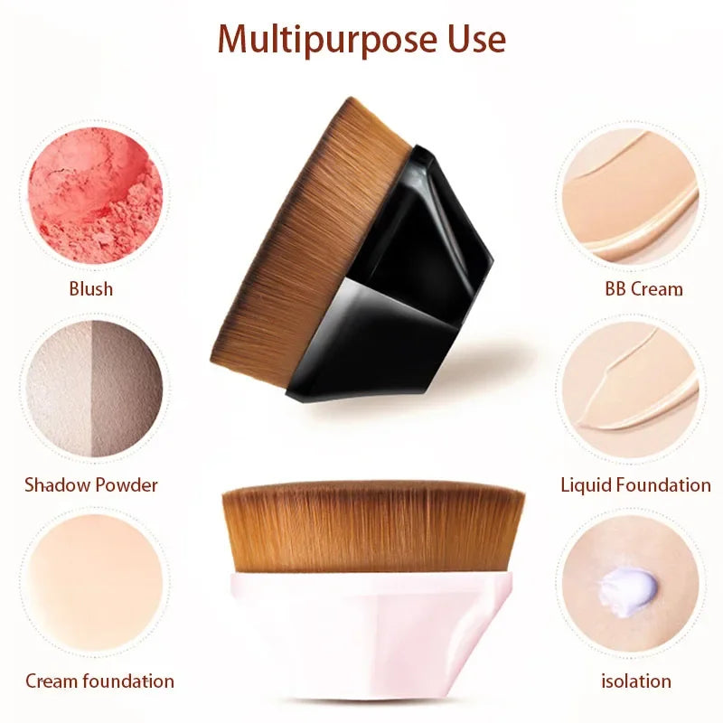 1Pcs New Arrival Foundation Brush BB Cream Makeup Brushes Loose Powder Brush Flat Kit Pincel Maquiagem Make Up Brushes Quake