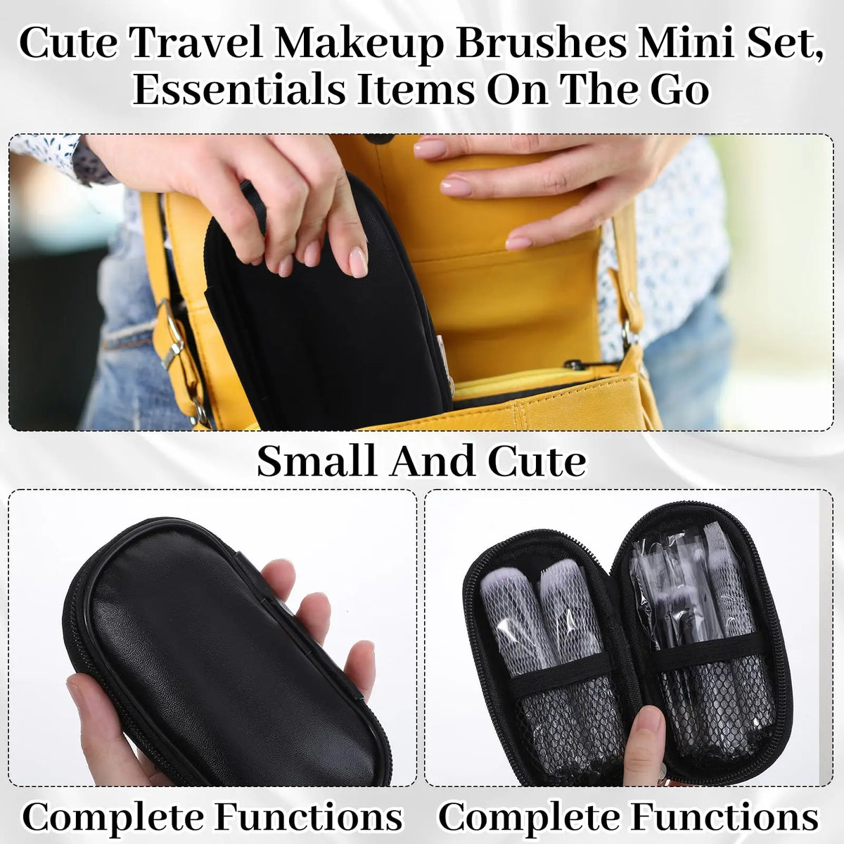 10 Pcs Mini Makeup Brush Set Travel Makeup Brushes Quake