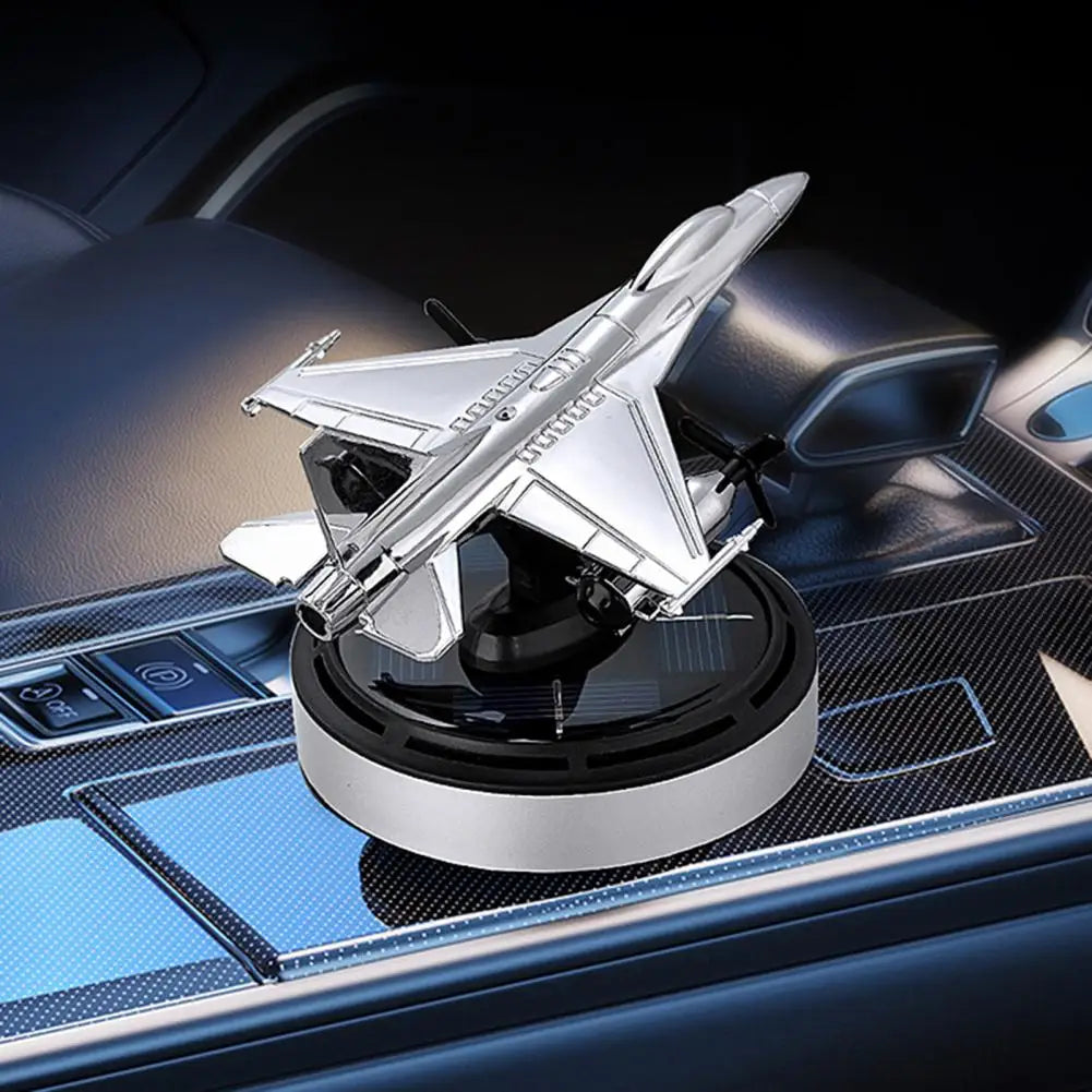 Car Fragrance Diffuser Solar-powered Fighter Car Aromatherapy Air Freshener with 54 Dispersing Holes for Dashboard for Cars Quake
