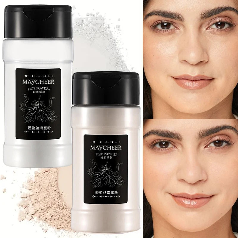 Oil Control Loose Powder Can Reduce Pores and Fine Lines, With a Long-lasting Matte Effect and Natural Facial Makeup Powder Quake