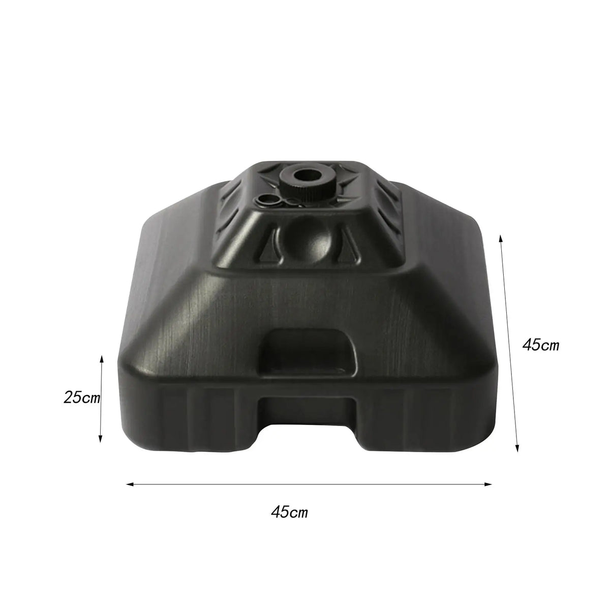 Square Patio Parasol Stand Base Portable HDPE Umbrella Holder Water Sand Fillable Outdoor Sun Shelter for Garden Beaches Deck Quake