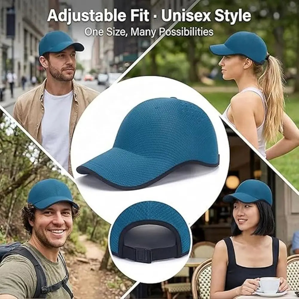 Creative Gift Seamless Baseball Cap Packable Quick Drying Outdoor Hat Lightweight Breathable Sports Hat Quake