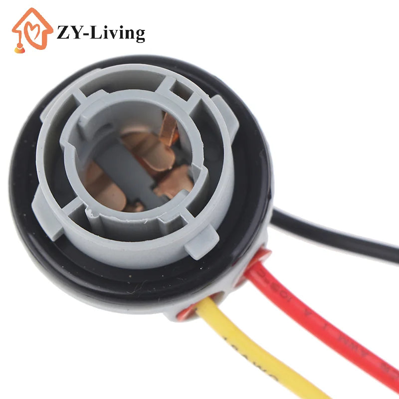 2Pcs 1156 1157 Bulb Socket BAY15D Lamp Holder P21/5W Adapter Base Connector Quake
