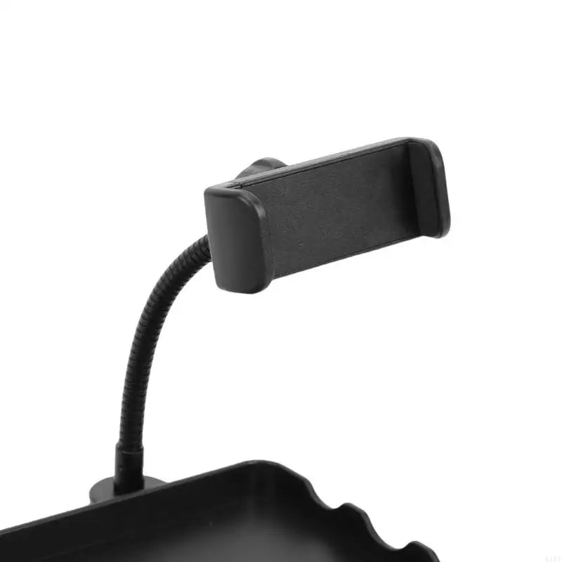 Phone Livestreaming Equipment Tray for Desk Setup, Raised-Edges Organizers Microphone Clip Tray with Flexible Holder Arms K1KF Quake