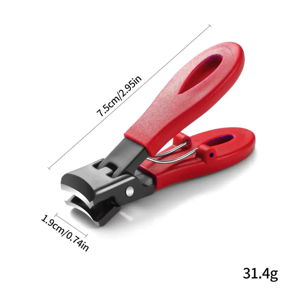 vvocci Trimmers For Woman Man Splash Toe Fingernail Portable Ultra Sharp Nail Clippers Stainless Steel Wide Jaw Opening Anti Quake M202 Red