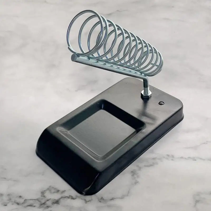Soldering Iron Stand Portable Holder Soldering Tin Stand with Welding Cleaning Sponge Electric Soldering Iron Accessories Quake A1