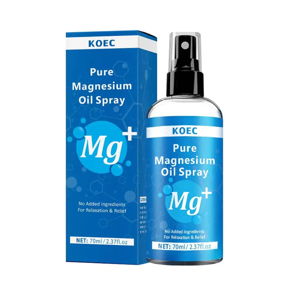 1/2PCS Magnesium Oil Spray for Feet & Sleep, Relief & Relaxation, Smoothes And Softens Skin,Muscle Health Leg & Joint Care 70g Quake 1pc