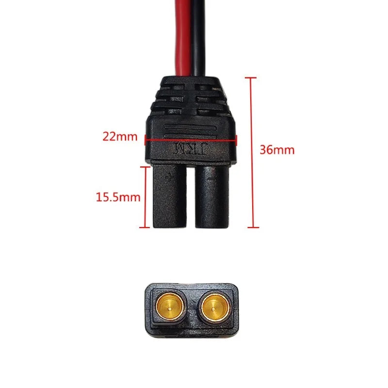 EC5 male plug to cigarette lighter female socket adapter, plug‑and‑play, no extra wiring or modification required Quake