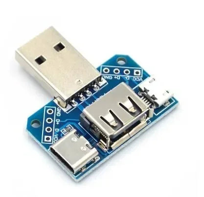 Connector to Type-c Micro USB Female 2.54-4P Transfer Test Board USB Adapter Plate XY-USB4 USB Head Switchboard Male Quake 5pcs