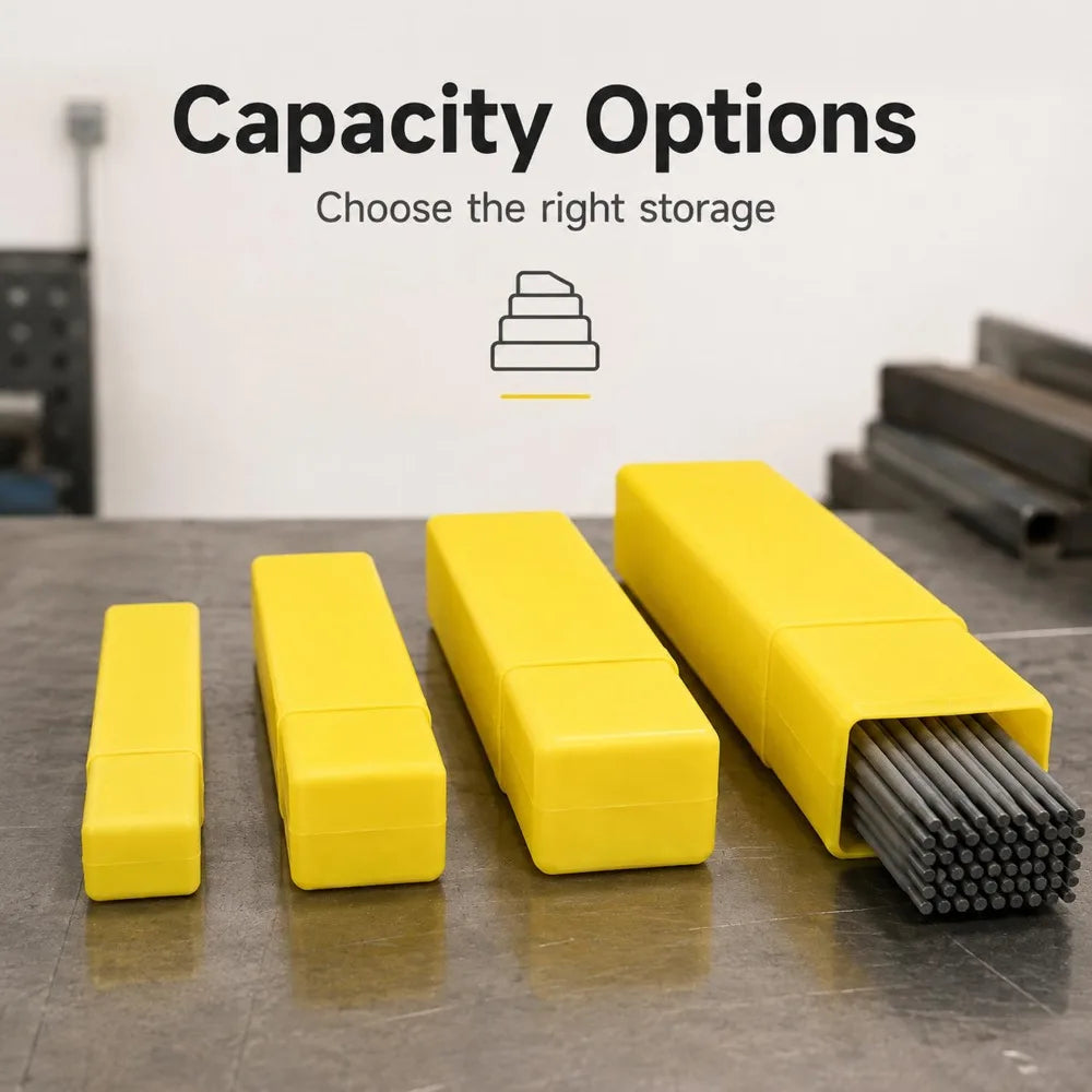 Large Capacity Welding Rod Storage Tube Home Welding Rod Moisture Protection Container Universal Plastic Welding Rod Storage Box Quake