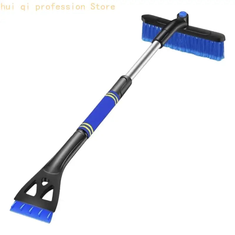 360 Rotatable Snow Brush Head ABS Ice Scraper With Ergonomic Grip For Vehicle Snow Removal H8WE Quake Blue China Mainland