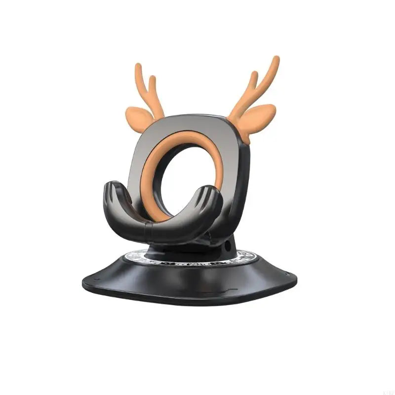 Universal Car Phone Holder Stand With 360 Degree Rotating And Anti Slip Silicone Base For Smartphones 4.7 To 7.2 Inches K1KF Quake Black CN