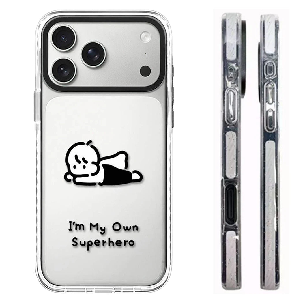 6090673 White Border Magnetic Phone Case Cover for IPhone 13 14 15 16 17 18 Pro Max Case Quake