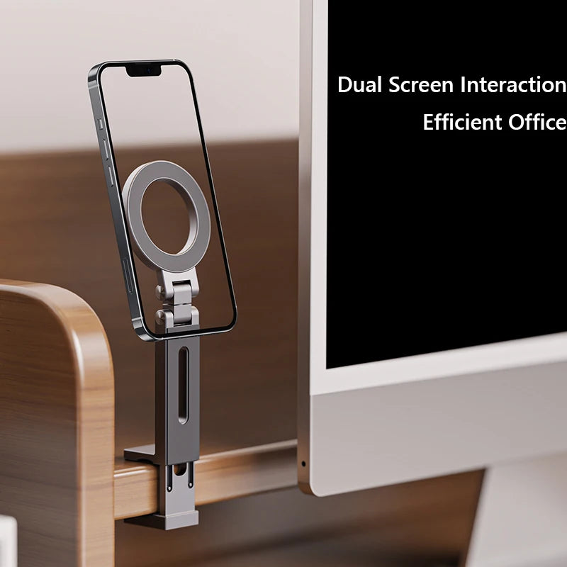 Universal Magnetic Phone Holder Travel Essentials Flexible Rotation Hands-Free Airplane Phone Mount for Phone Quake