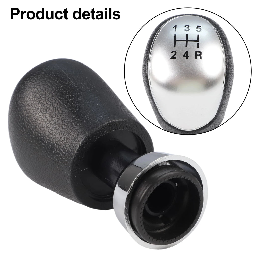 ABS Leather Knob Shifter Handball Vehicle Gear Shift Replacement Practical Gear Shifter Quick Installation Knob Quake