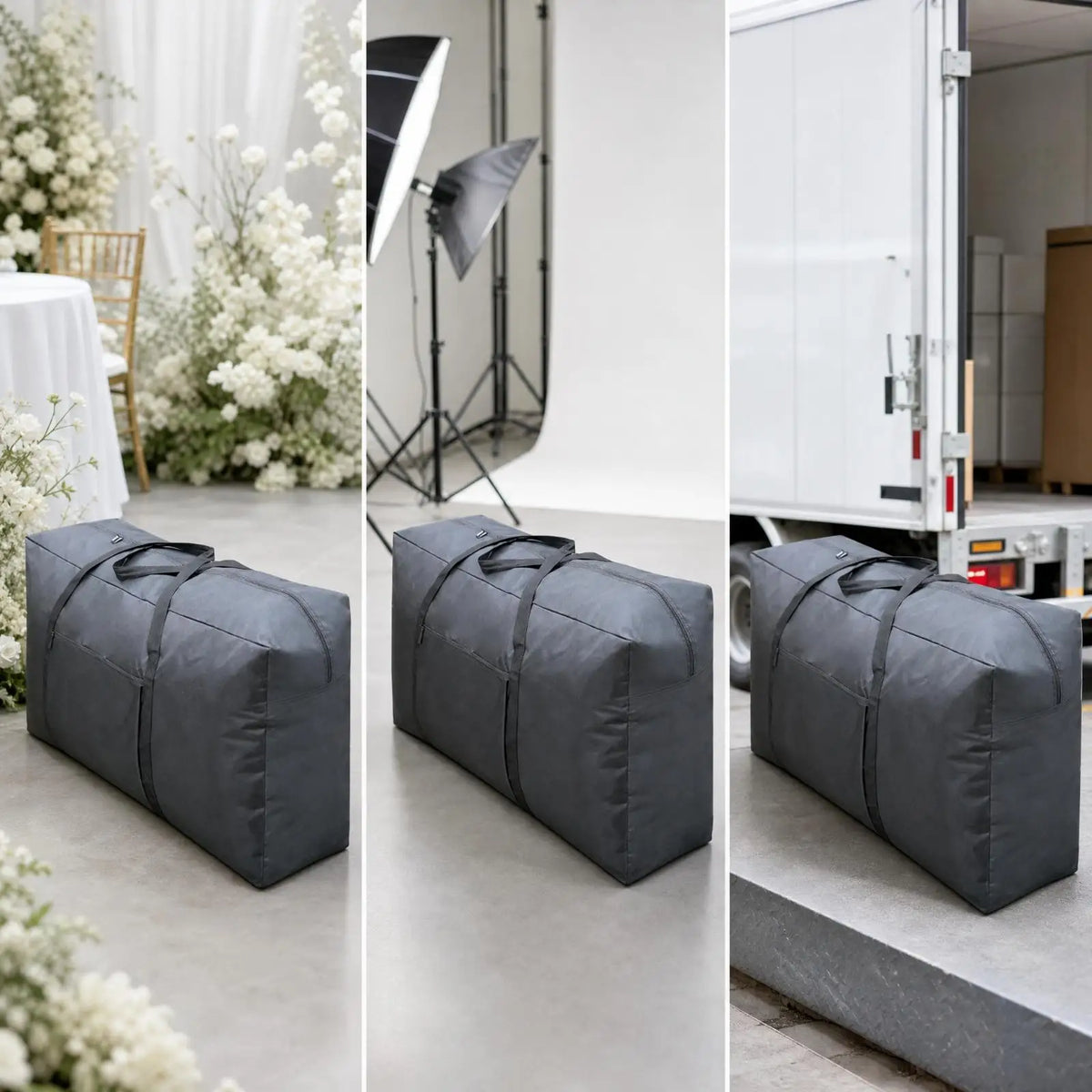 Packing Bags Waterproof Zippered Storage Bag with Reinforced Handles Large for Seasonal Organization Quake