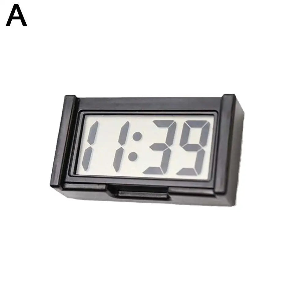 Digital Car Clock Small Car Dashboard Clock Self Adhesive Stick Mini Digital Clock Car Accessories For Vehicles Accessories Quake A