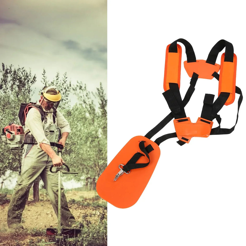 Brush Cutter Strap Trimmer Shoulder Strap Lawn Mower Harness Strap Double Shoulder Nylon Belt for Brush Cutter Strimmer Harness Quake