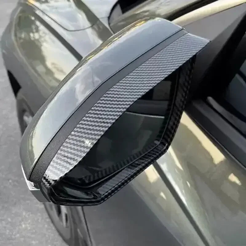 For Hyundai Tucson 2021 2022 2023 Car Rearview Side Mirror Rain Eyebrow Shield Cover Frame Sticker Protector Exterior Carbon Quake
