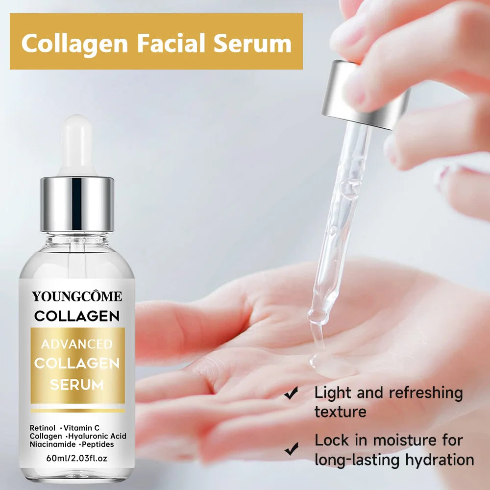 Anti-aging Facial Hydrolyzed Silk Protein Collagen Thread Ball Serum Moisturiz Hydration Lifting Firm Fine lines Essence Quake