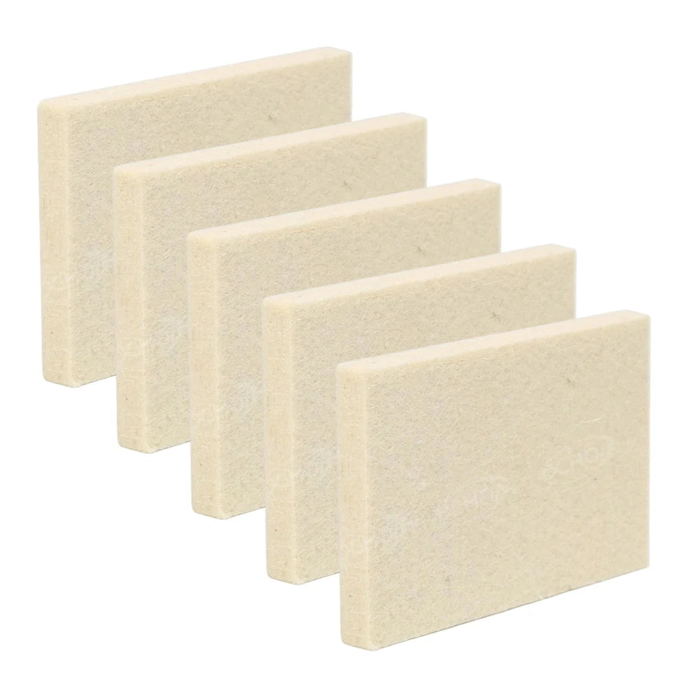 Wool Felt Squeegee Set of 5 for Car Vinyl Wrap Window Tinting Glass Film Application Decal Smoothing and Craft Work Quake