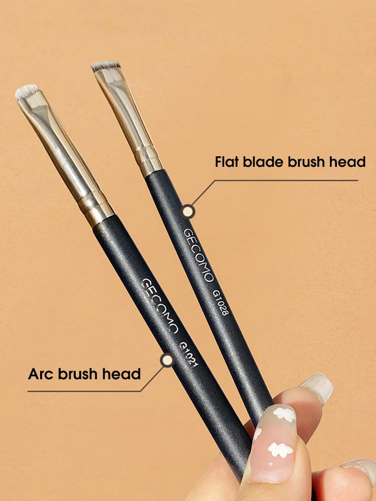 Eyeliner brush eyebrow brush do not eat powder easy overhand blade flat head brush circular arc brush eye repair makeup brush Quake