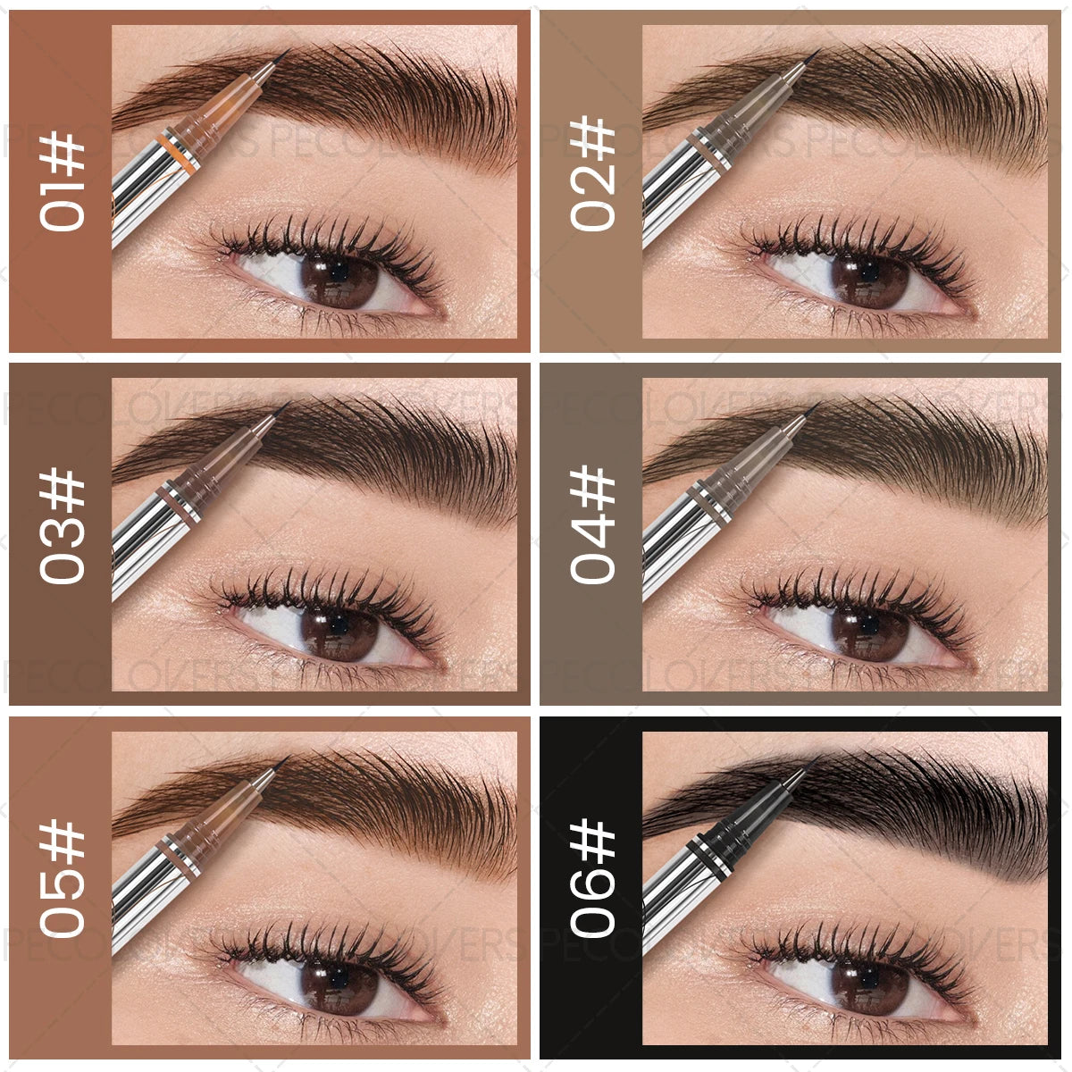 Long-Lasting Non-Fading Eyebrow Product - Ultra-fine Tip Eyebrow Pencil, Created Natural Wild Eyebrow, for All Type Shapes Quake