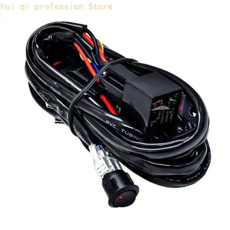 ATV Motorcycle Cable Wire Harness Switch LED Lamp Spotlights Headlamp On-Off Compatible For Car Boat Truck H8WE Quake