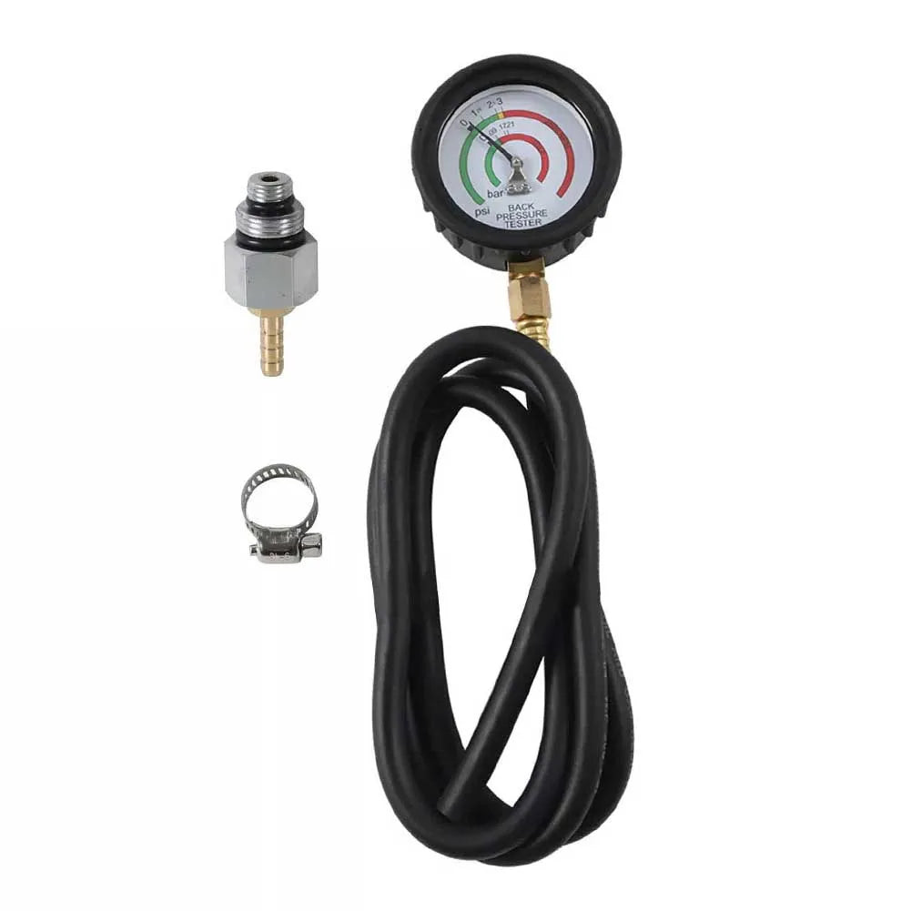 Exhaust Back Pressure Tester Kit Steel Hose Gauge For Diesel Gas Car Engine Diagnostic Tool Automotive Repair Equipment Quake 1 Kit