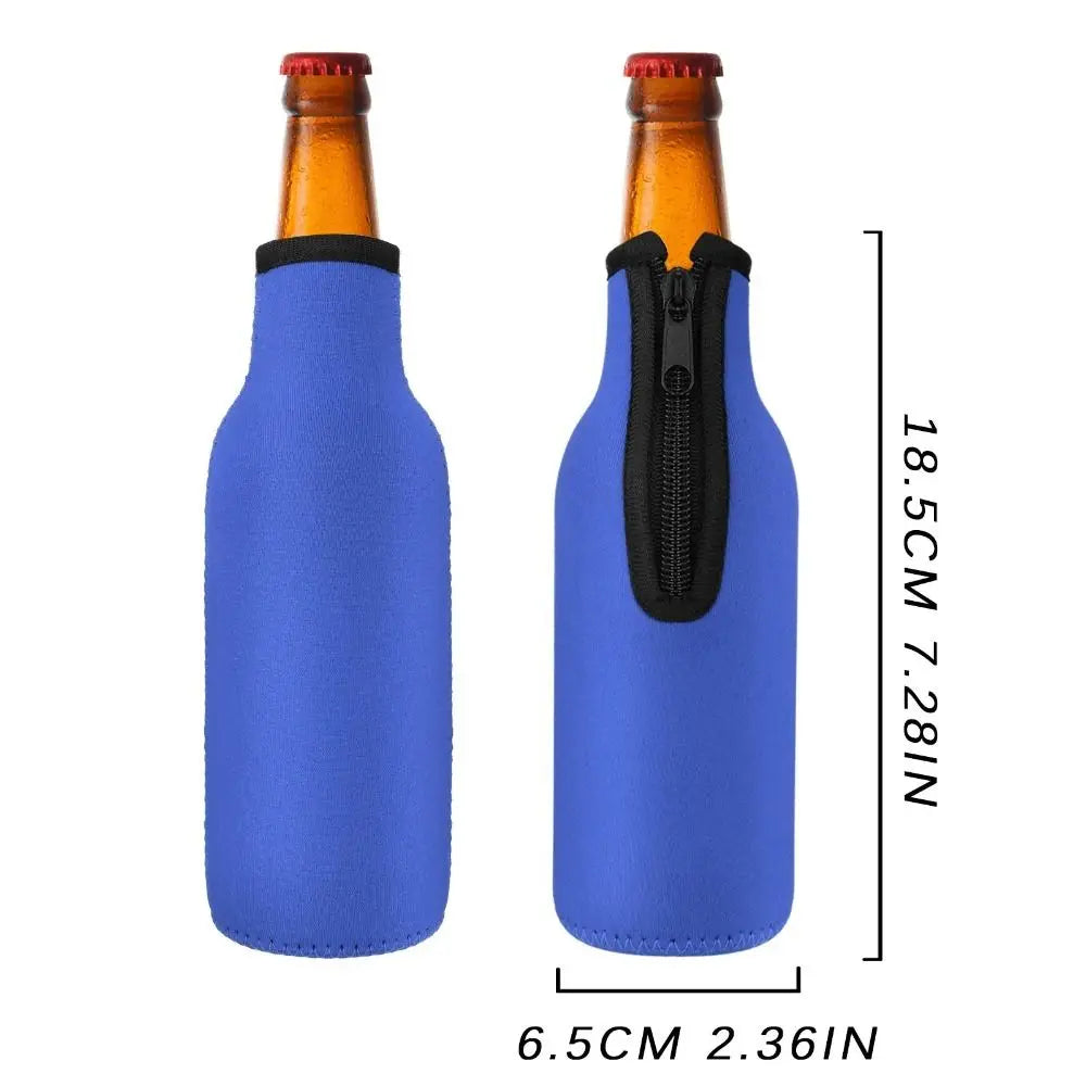 High Quality Insulation Beer Bottle Cover with Ring-pull 12 Oz 330 Ml Water Bottle Bag Duarable Portable Cup Pouch Party Quake