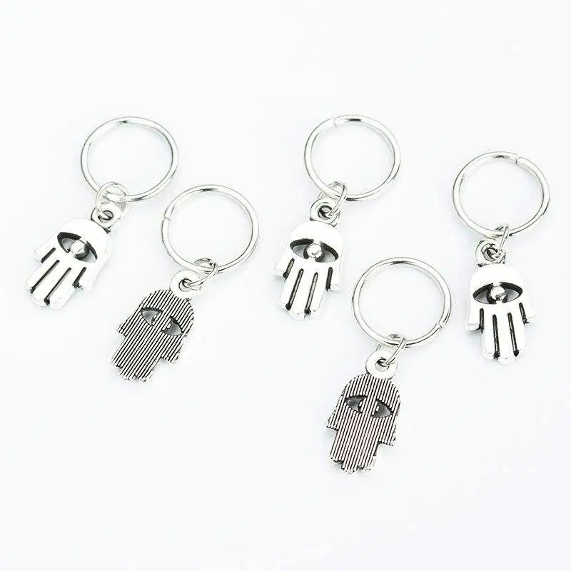 5-50 Pcs/set Opening Silver Hair Ring Hip-hop Hair Braid Charm Dreadlock Beads Clips Cuffs Rings Jewelry Dreadlocks Accessories Quake 5pcs 2