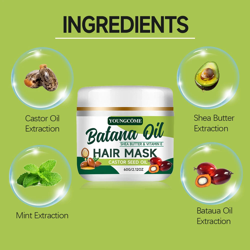Batana Rosemary Hair Care Hair Mask Nourish Moisturize Improve Hair Quality Reduct Hair Loss Prevent Repair Revitalize Hair Care Quake