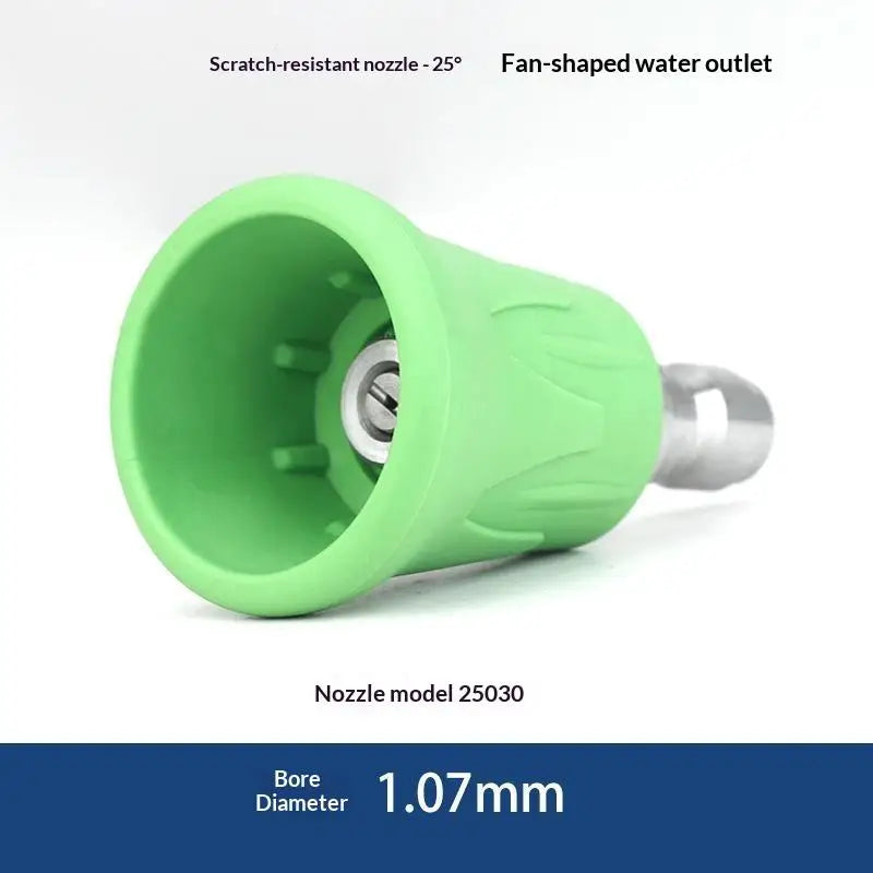 Quick Connect Stainless Steel Car Washer Sector Sprayer Nozzle Tips With Soft Rubber Sleeve High Pressure Wash Nozzles Quake A14