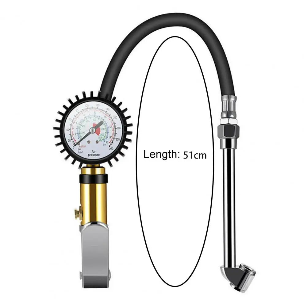 Air Tyre Meter Wear-resistant High Precision Stable 220PSI Tyre Pressure Gauge for Car Quake