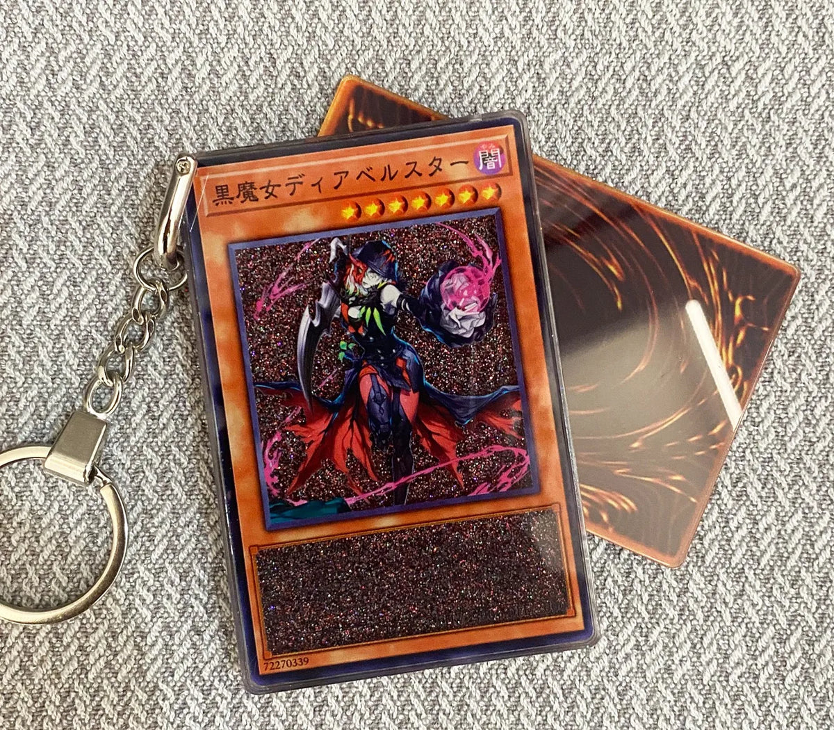 Hot Yu-Gi-Oh! Stardust Dragon Blue-Eyes White Dragon Mind Crush Sand Keychain Glitter Flow Motion Card Holder Collectible Gift Quake sku12