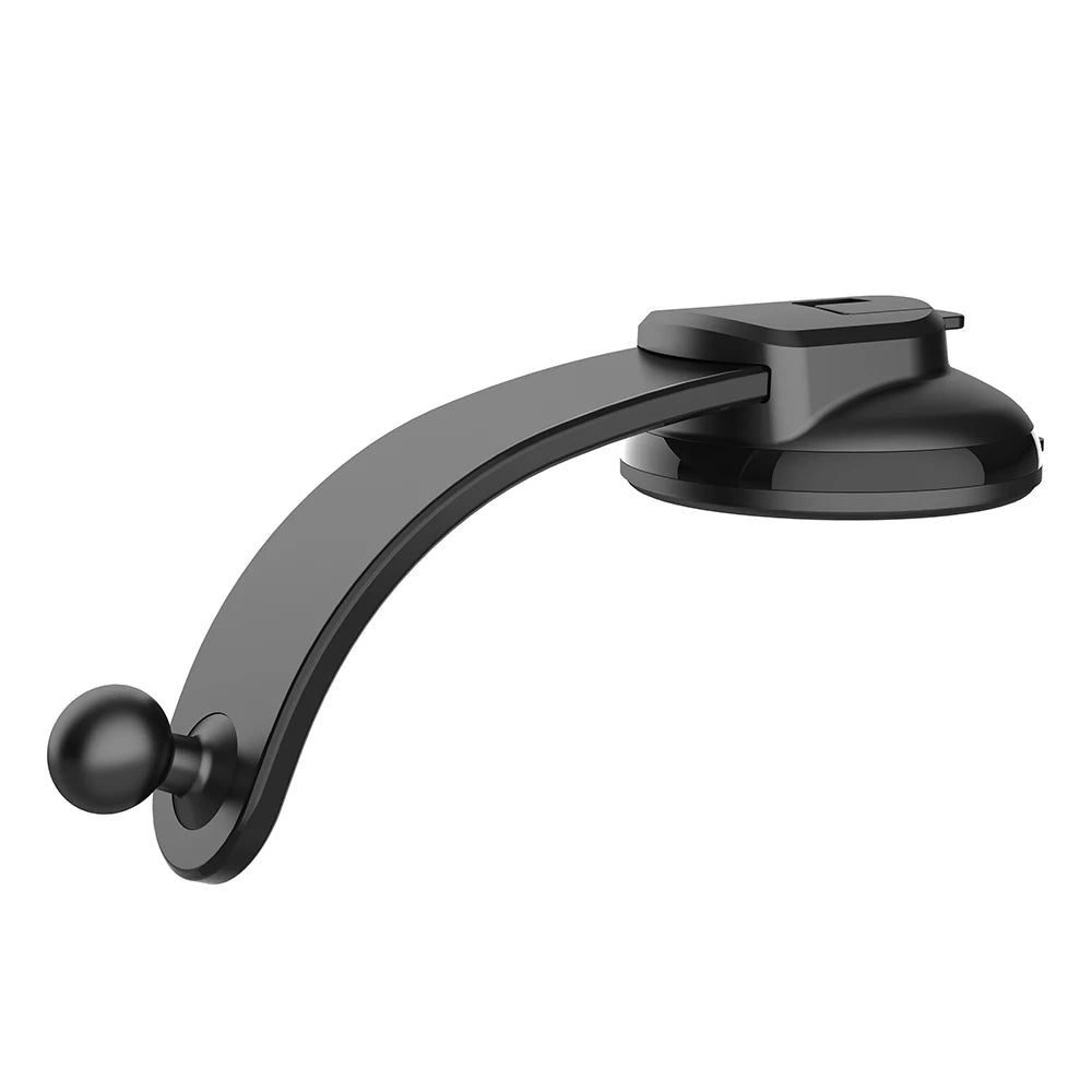 Accessories: Suction Cup Car Phone Bracket 17mm Universal Ball Telescopic Arm Foldable Quake Black