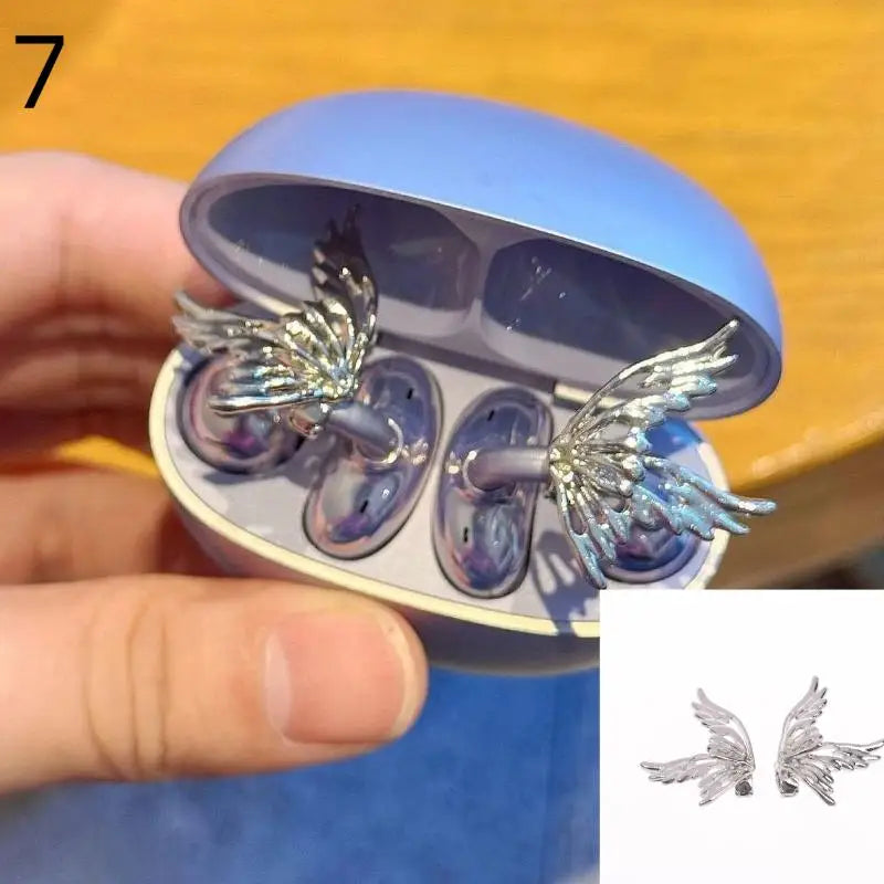 DIY Headphone Decor Clips, Removable Zircon Diameter Buckle Ornaments, Easy Install Earbud Decoration For Wireless Headphones Quake Style07