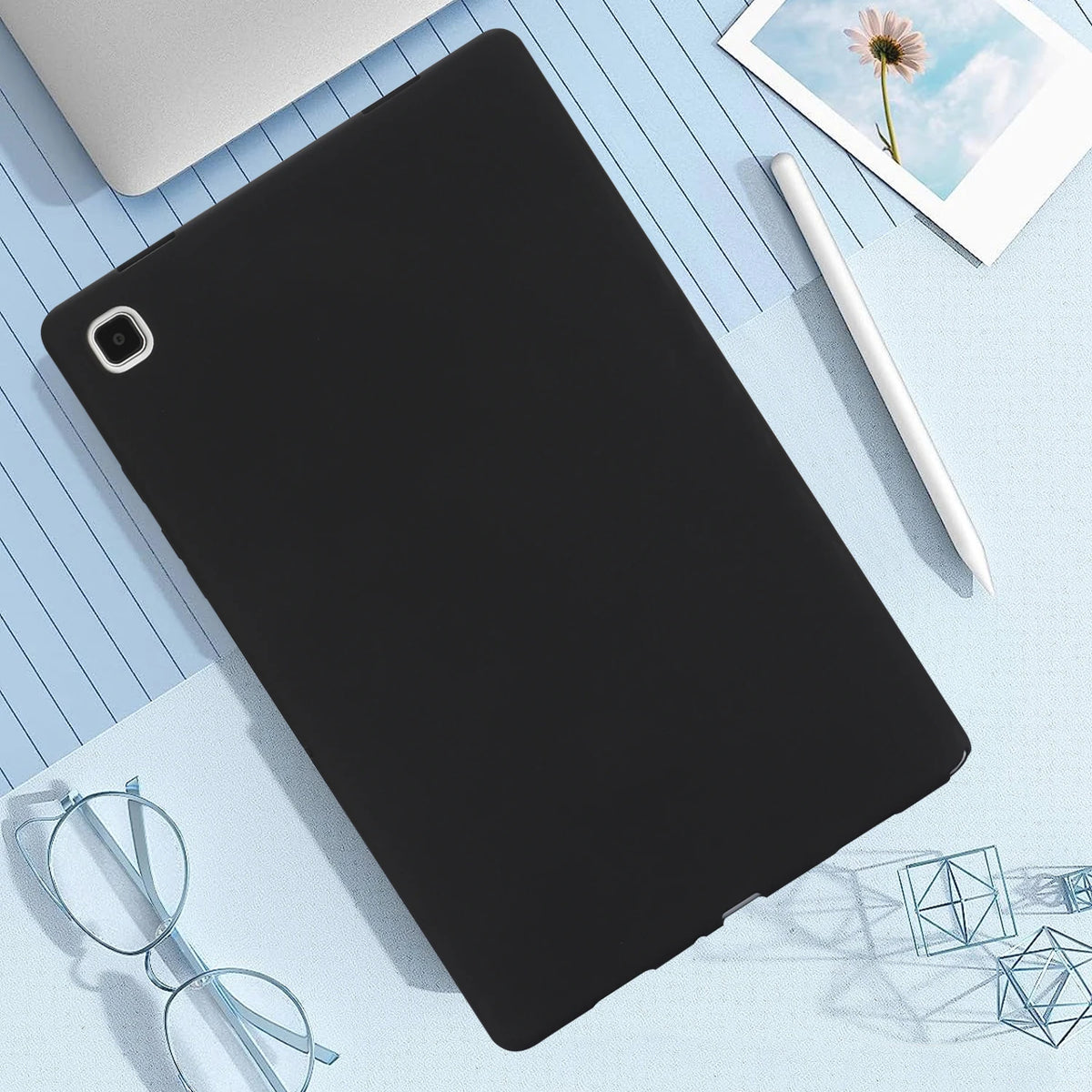 Suitable for Samsung Galaxy S7 S8 S9 S6 LITE A8 A2019 A7 10.5/11inch T225 T220 T290 T295 P610 P615 X700 X800 T970 T870 Tablet Pr Quake Black TAB A7LITE T225 T220