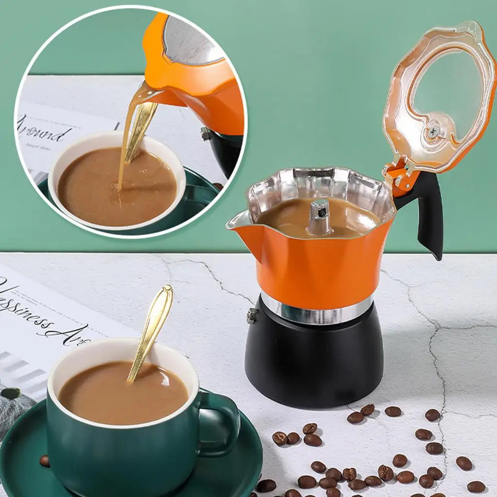 Italian Aluminum Coffee Maker Espresso Maker Cafe Tool Gifts Quake