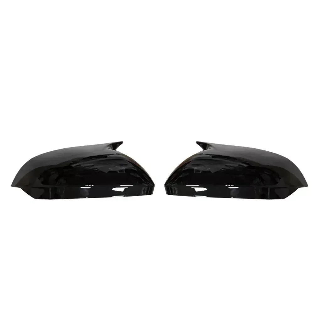 For Hyundai Sonata 11th 2024 Car Sticker Rearview Side Mirror Cover Wing Cap Exterior Door Rear View Case Trim Carbon Fiber Look Quake Type B Gloss Black