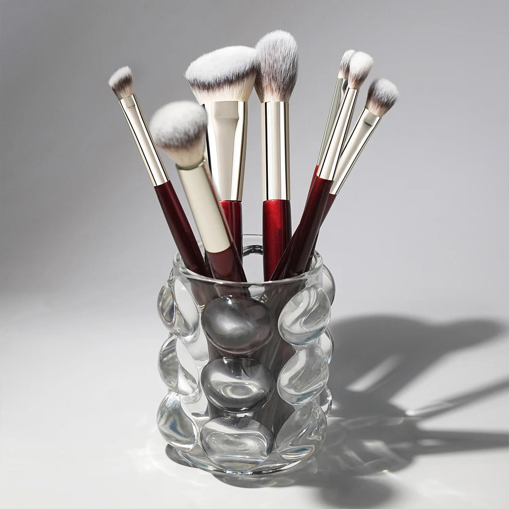 BEILI Makeup Brushes 9Pcs Professional Makeup Brush Set Premium Synthetic Brushes for Foundation Powder Blush Eyeshadow Soft Quake
