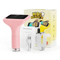 Microscope for Kids 3-Inch Eye-Protection LCD Screen Digital Microscope Scientific Educational Toys Gifts for Christmas Birthday Quake Pink