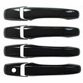 For Chrysler 300C 2005-2010 Car Sticker Carbon Fiber Style Silver Exterior Door Handle Moulding Cover Trim Decor Accessories ABS Quake Black Normal