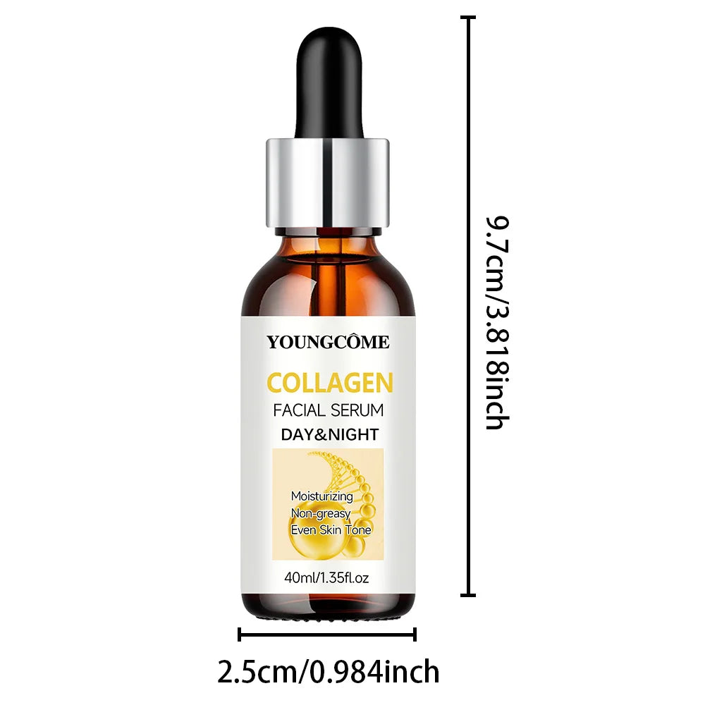  Collagen Facial Serum Moistunaing Skin Lifting Firm Fade Fine Lines Anti-aging Essence Whitening Brighten Nourish Skin Care Quake 40ml