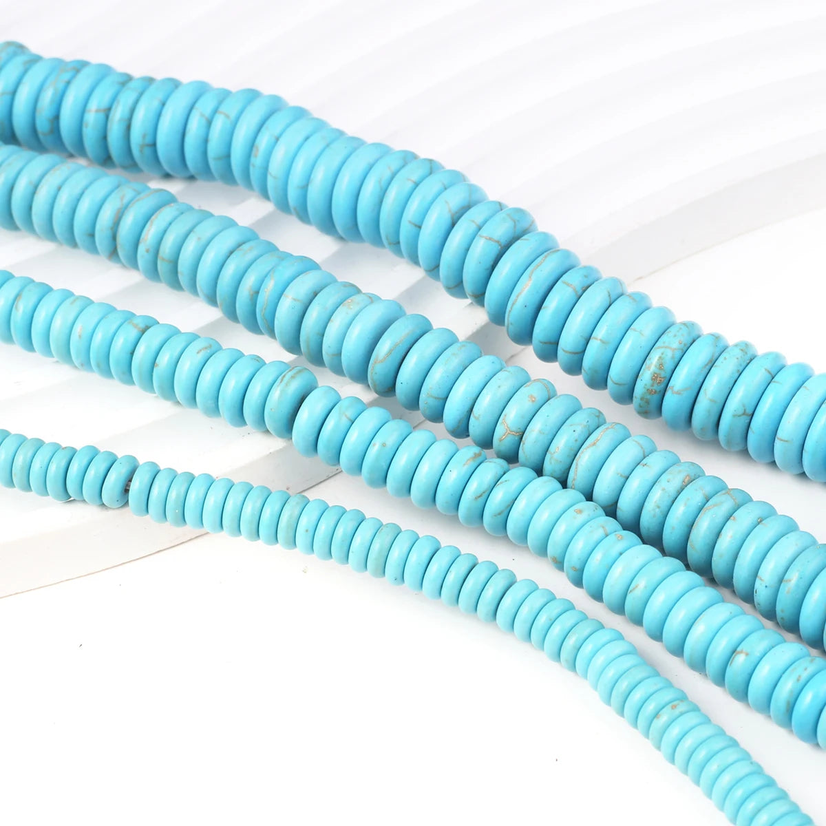 Natural Stone Gemstone Turquoise Clasp Beaded Bracelet Necklace Couple Exquisite Gift for Jewelry Making DIY Necklace Accessory Quake
