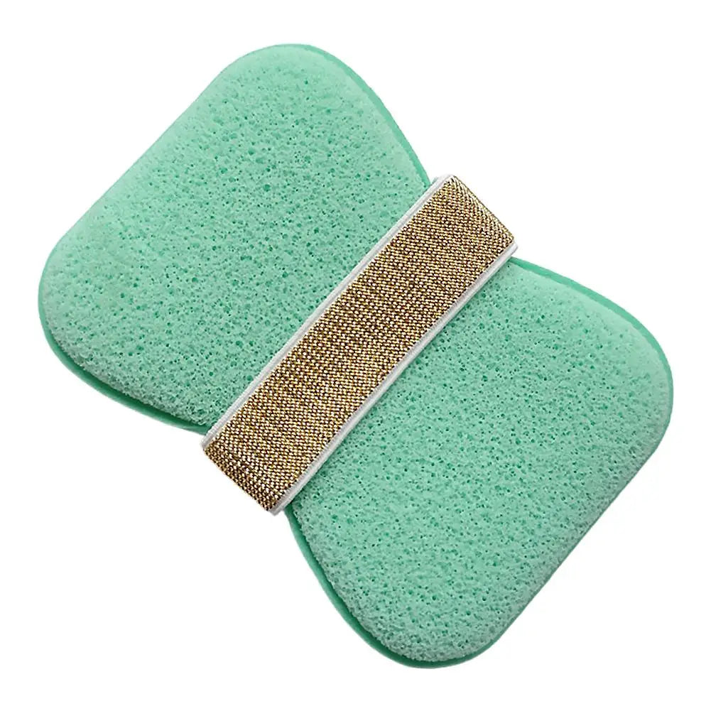 Sponge Soap Bag Bath Cleansing Foaming Net Pouch Body Exfoliating Scrubber Sponges Bathroom Nylon Soap Pocket Quake light green