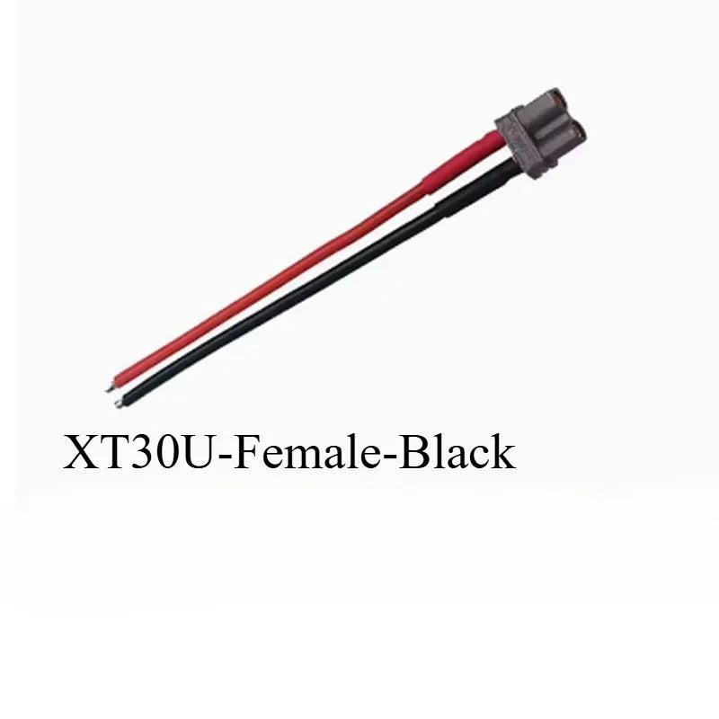 Pre‑Crimped XT30 Power Connector Cord 14AWG Max‑Fit Gauge Silicone Wire Male/Female Plug for RC Aircraft Drone Charger Wiring Quake